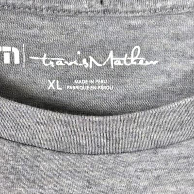 Travis Mathew Men's XL Gray "Life Of The Party" Short Sleeve T Shirt - Thumbnail 3
