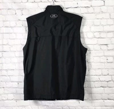 Under Armour Men's Large Black Full Zip Sleeveless Vest - Thumbnail 9