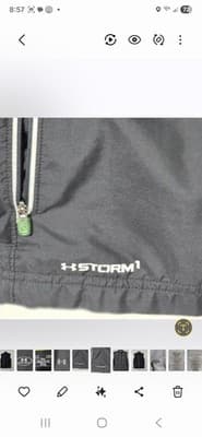 Under Armour Men's Large Black Full Zip Sleeveless Vest - Thumbnail 3