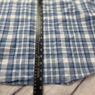 Columbia Men’s XL Blue Plaid S/S Button Up Shirt - Thumbnail 9