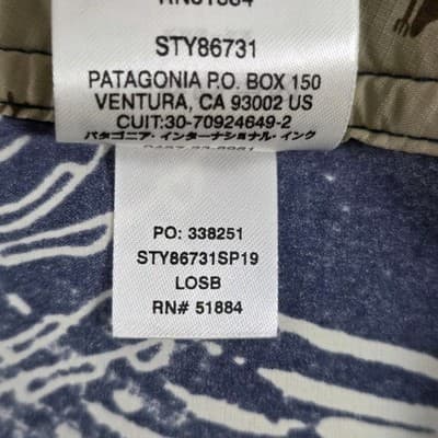 Patagonia Men's 38 Pataloha Wavefgarer Blue Fish Print Board Shorts NWT - Thumbnail 6