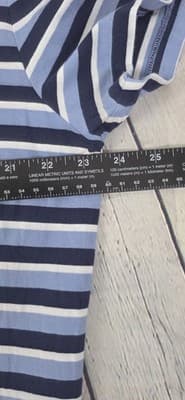 Polo Ralph Lauren Men's XL Classic Fit Blue Striped S/S T-Shirt - Thumbnail 6