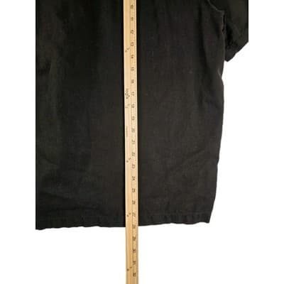 Caribbean Brand Men's Large Black Button-Down Shirt - Thumbnail 5