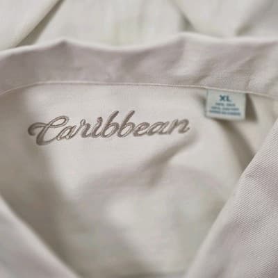Caribbean Men's XL Hawaiian Short Sleeve Button Up Shirt - Thumbnail 3