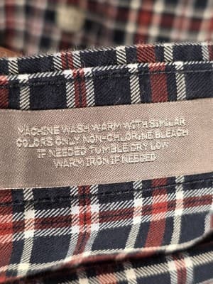Daniel Cremieux Men's Large Tartan Plaid Long Sleeve Button Up Shirt - Thumbnail 4