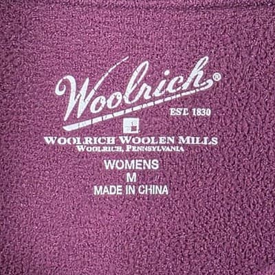 Woolrich Women's Medium Blackberry Full Zip Fleece Jacket - Thumbnail 2