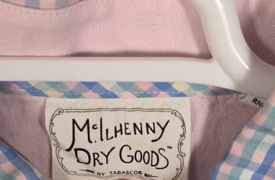 McILHenny By Tabasco Dry Goods Men's XL Pastel Pink Blue Long Sleeve Shirt - Thumbnail 4