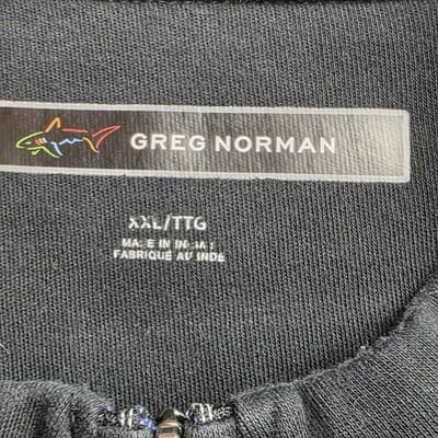 Greg Norman Mens XXL Black Long Sleeve Pullover 128493 - Thumbnail 3
