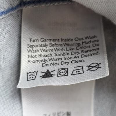 VTG Eddie Bauer Men’s Small Blue Denim Faded Distressed Long Sleeve Shirt - Thumbnail 5