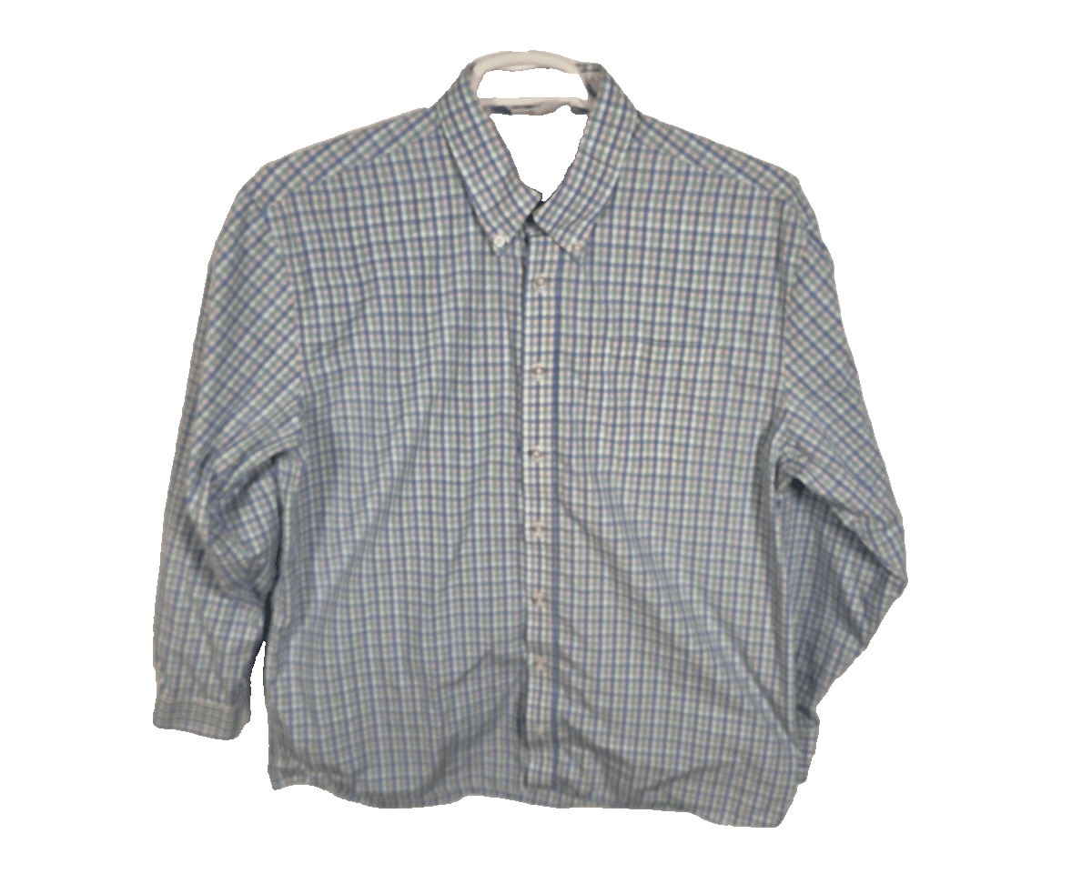 McILHenny By Tabasco Dry Goods Men's XL Pastel Pink Blue Long Sleeve Shirt - Thumbnail 3