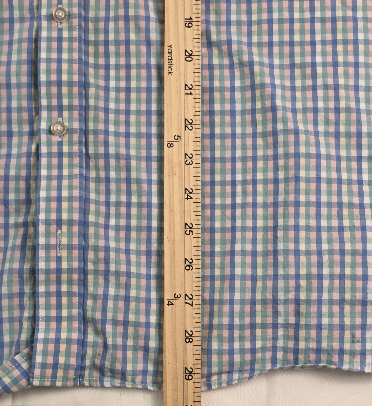 McILHenny By Tabasco Dry Goods Men's XL Pastel Pink Blue Long Sleeve Shirt - Thumbnail 9