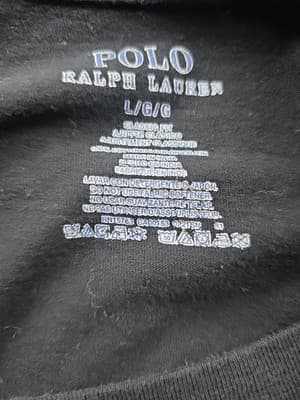Polo Ralph Lauren Men's Large Black V-Neck Classic Fit Short Sleeve Shirt (2) - Thumbnail 2