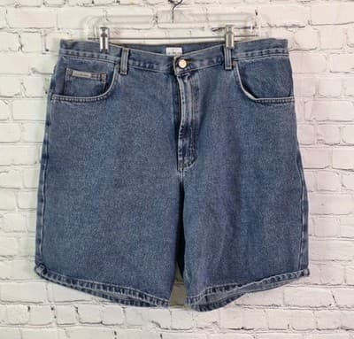 Vintage Calvin Klein Men's Size 38 Blue jeans Shorts - Image 1