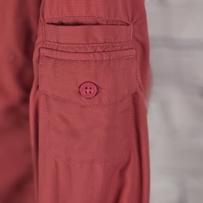 Columbia Women's Medium Coral Titanium Vented Roll Tab Fishing Shirt - Thumbnail 5