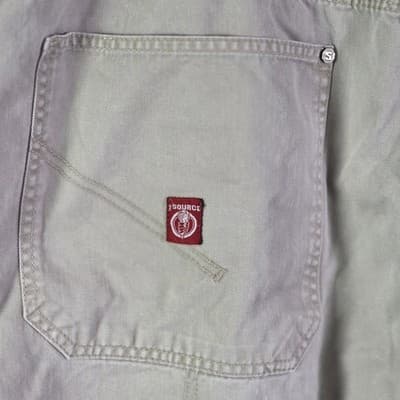 Y2K The Source Jean Men's 36 Khaki Skater Baggy Shorts - Thumbnail 11