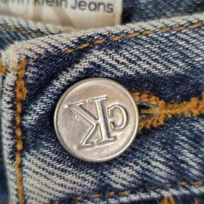 Vintage Calvin Klein Men's Size 38 Blue jeans Shorts - Thumbnail 2