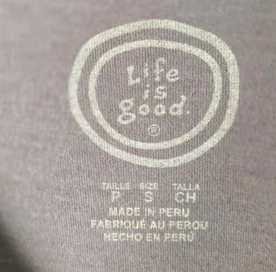 Life is Good Men's Small Olive Green " Bring It On " Short Sleeve T-Shirt - Thumbnail 5