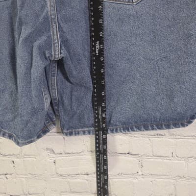Vintage Calvin Klein Men's Size 38 Blue jeans Shorts - Thumbnail 11