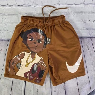 Nike Size Medium Brown Cartoon Basketball Shorts - Image 1