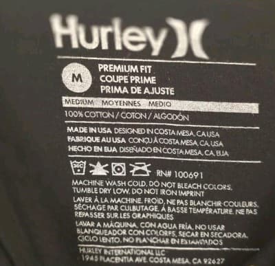 Hurley Men's Medium Black Sleeveless Graphic Tank Top - Thumbnail 3