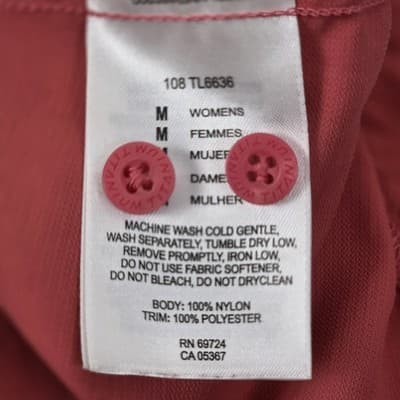 Columbia Women's Medium Coral Titanium Vented Roll Tab Fishing Shirt - Thumbnail 7