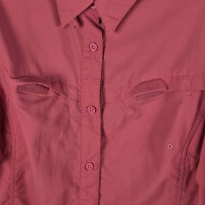 Columbia Women's Medium Coral Titanium Vented Roll Tab Fishing Shirt - Thumbnail 4