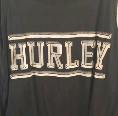 Hurley Men's Medium Black Sleeveless Graphic Tank Top - Thumbnail 2