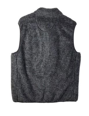 Flag & Anthem Vest Mens Large Gray & Black Outerwear Full Zip Vest - Thumbnail 8