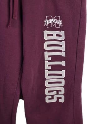 Colosseum Mississippi State Bulldogs Large Gray & Maroon Full Zip Hoodie Set - Thumbnail 9