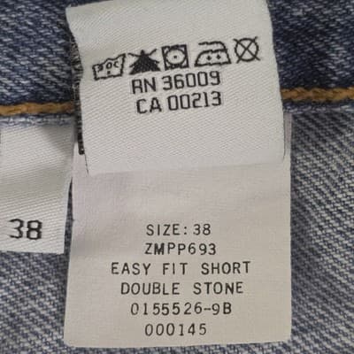 Vintage Calvin Klein Men's Size 38 Blue jeans Shorts - Thumbnail 6