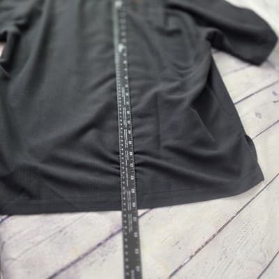 Weekender Limited Edition Men's Large Black Button Down Poker Shirt - Thumbnail 8