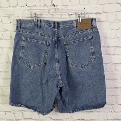 Vintage Calvin Klein Men's Size 38 Blue jeans Shorts - Thumbnail 10