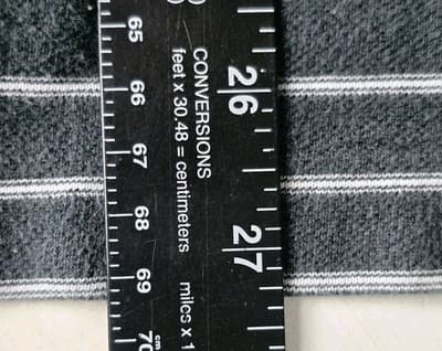 Polo Ralph Lauren Men's Large Black/Gray Striped Short Sleeve Golf Shirt - Thumbnail 6