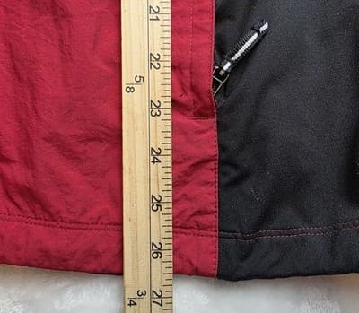 Izod Women's XL Black and Red Lined Wind Breaker Jacket - Thumbnail 6