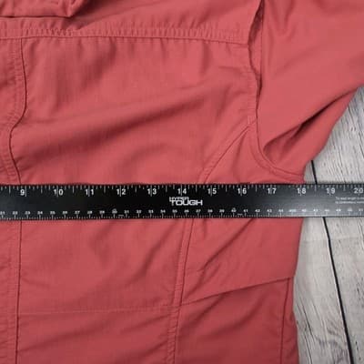 Columbia Women's Medium Coral Titanium Vented Roll Tab Fishing Shirt - Thumbnail 9