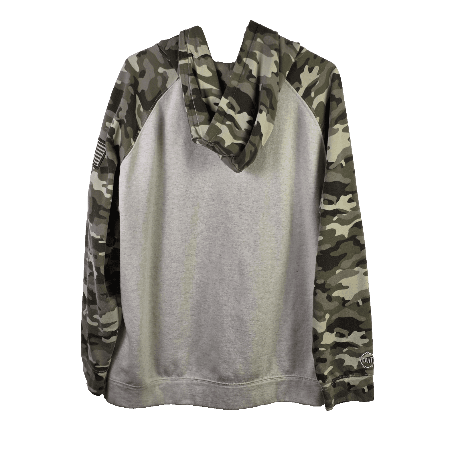 Oklahoma Sooners Men's XXL Gray Camo Veterans Military Hoodie - Thumbnail 6