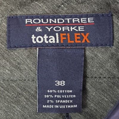 Roundtree & Yorke Men's Size 38 Black Golf Shorts - Thumbnail 6