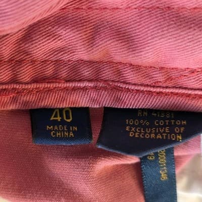 Polo Ralph Lauren Men's 40 Pink Chino Flat Front Casual Shorts - Thumbnail 2