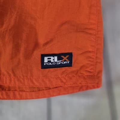 RLX Ralph Lauren Men's Medium Orange Lined Swimming Trunks - Thumbnail 2