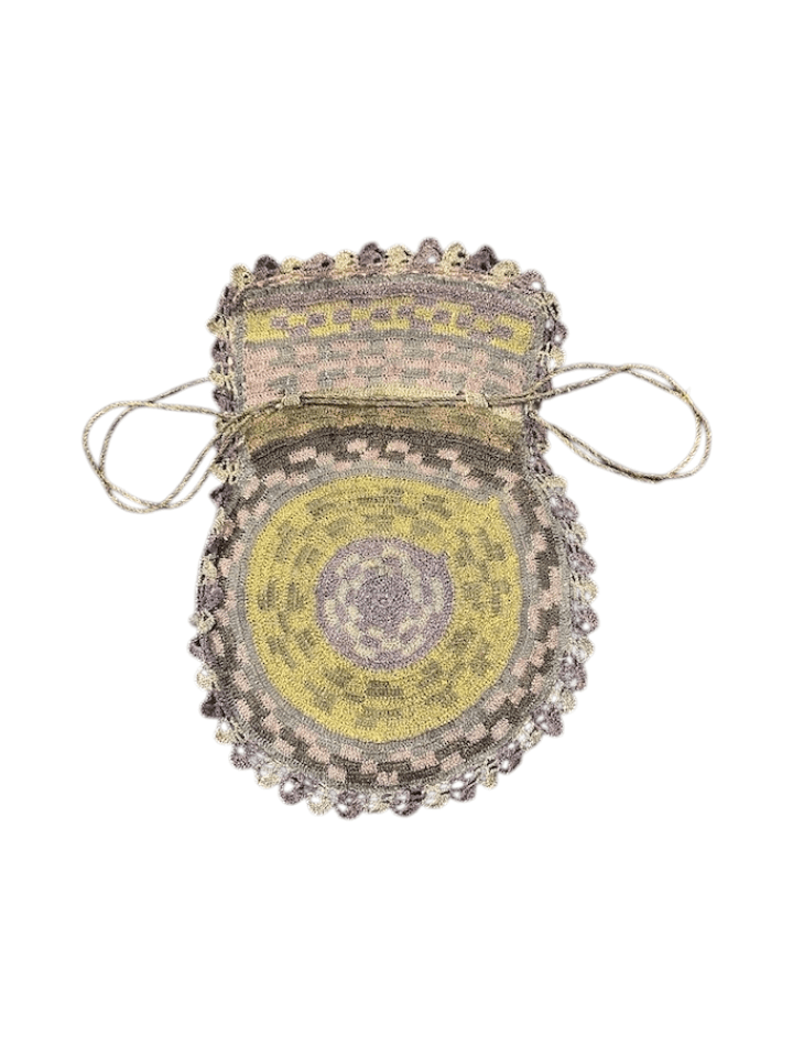 Vintage Chinese hand-embroidered silk pouch, most likely dating to the 1920s or 1930s (Art Deco era) - Thumbnail 2