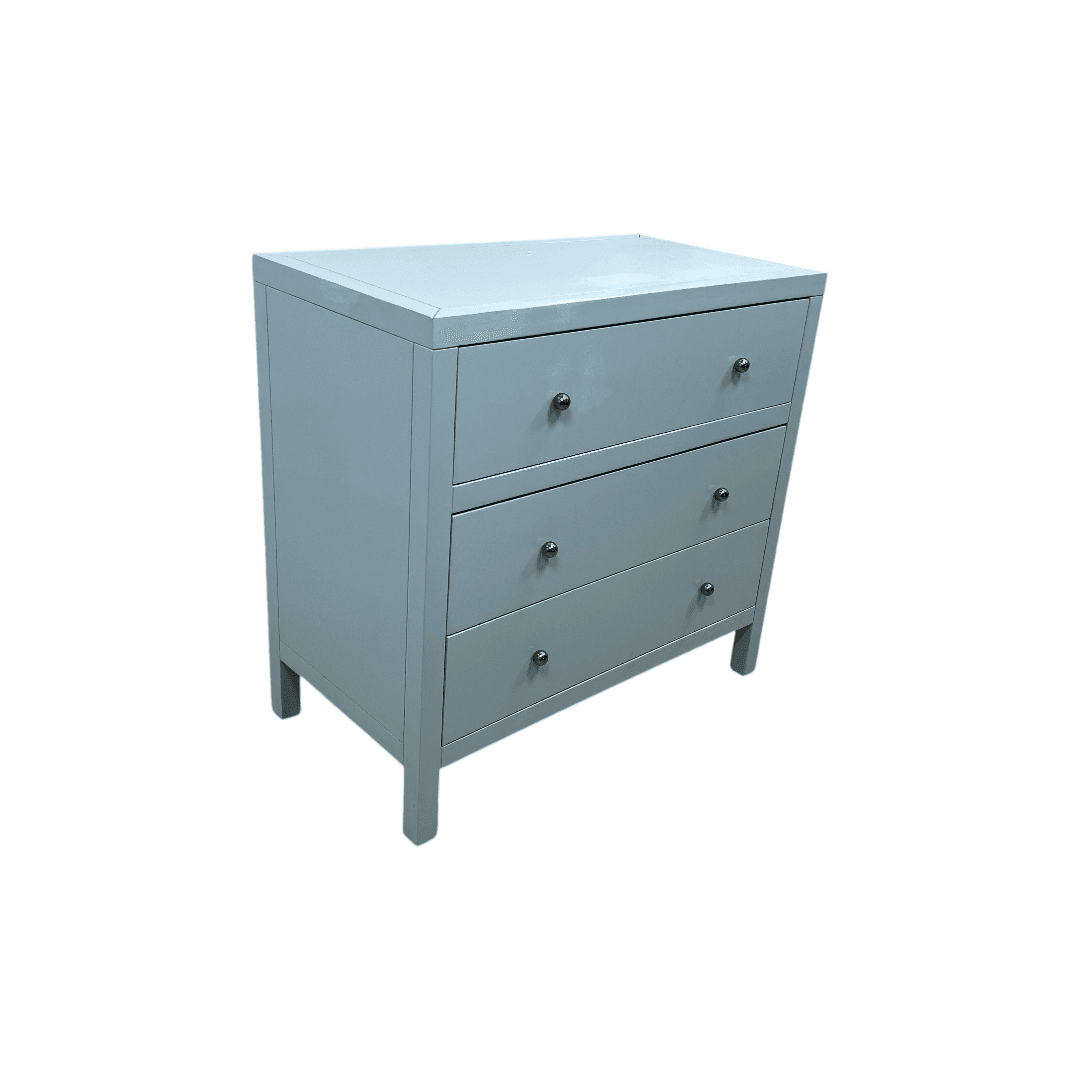 Joss and Main Celine 34" 3-Drawer Nightstand - Light Blue - Thumbnail 7