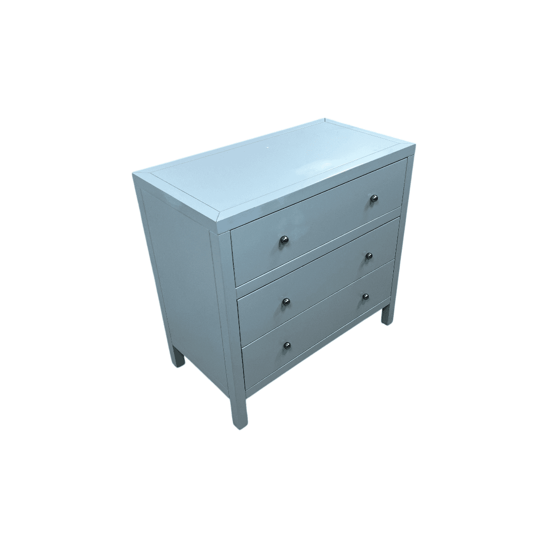 Joss and Main Celine 34" 3-Drawer Nightstand - Light Blue - Thumbnail 5