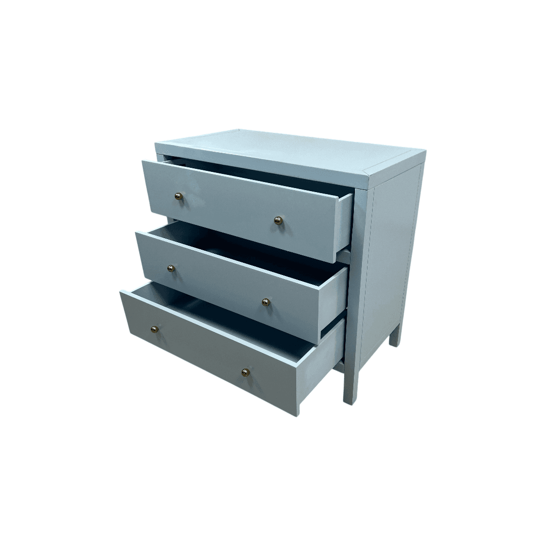 Joss and Main Celine 34" 3-Drawer Nightstand - Light Blue - Thumbnail 18