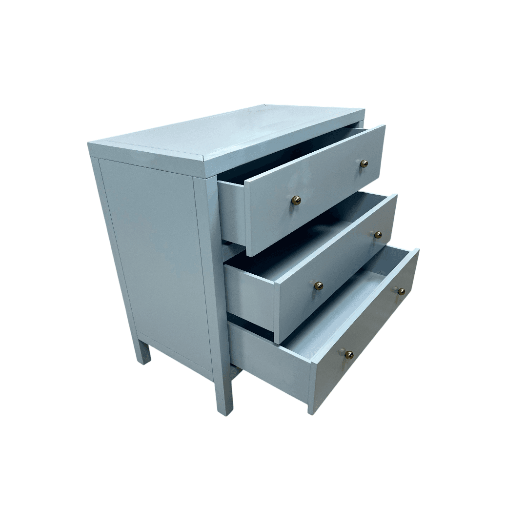 Joss and Main Celine 34" 3-Drawer Nightstand - Light Blue - Thumbnail 17