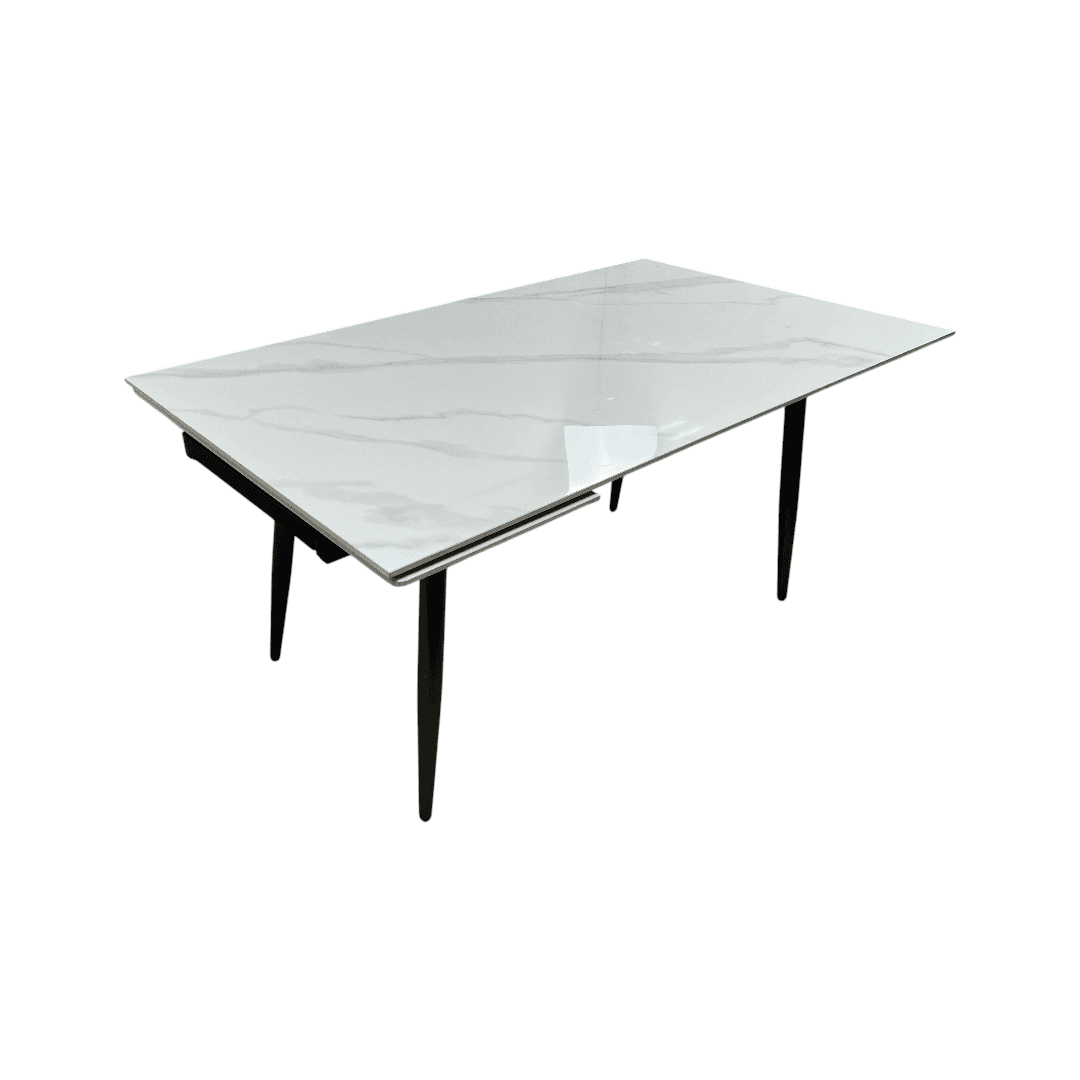Brayden Studio Extendable Sintered Stone Dining Table - Thumbnail 3