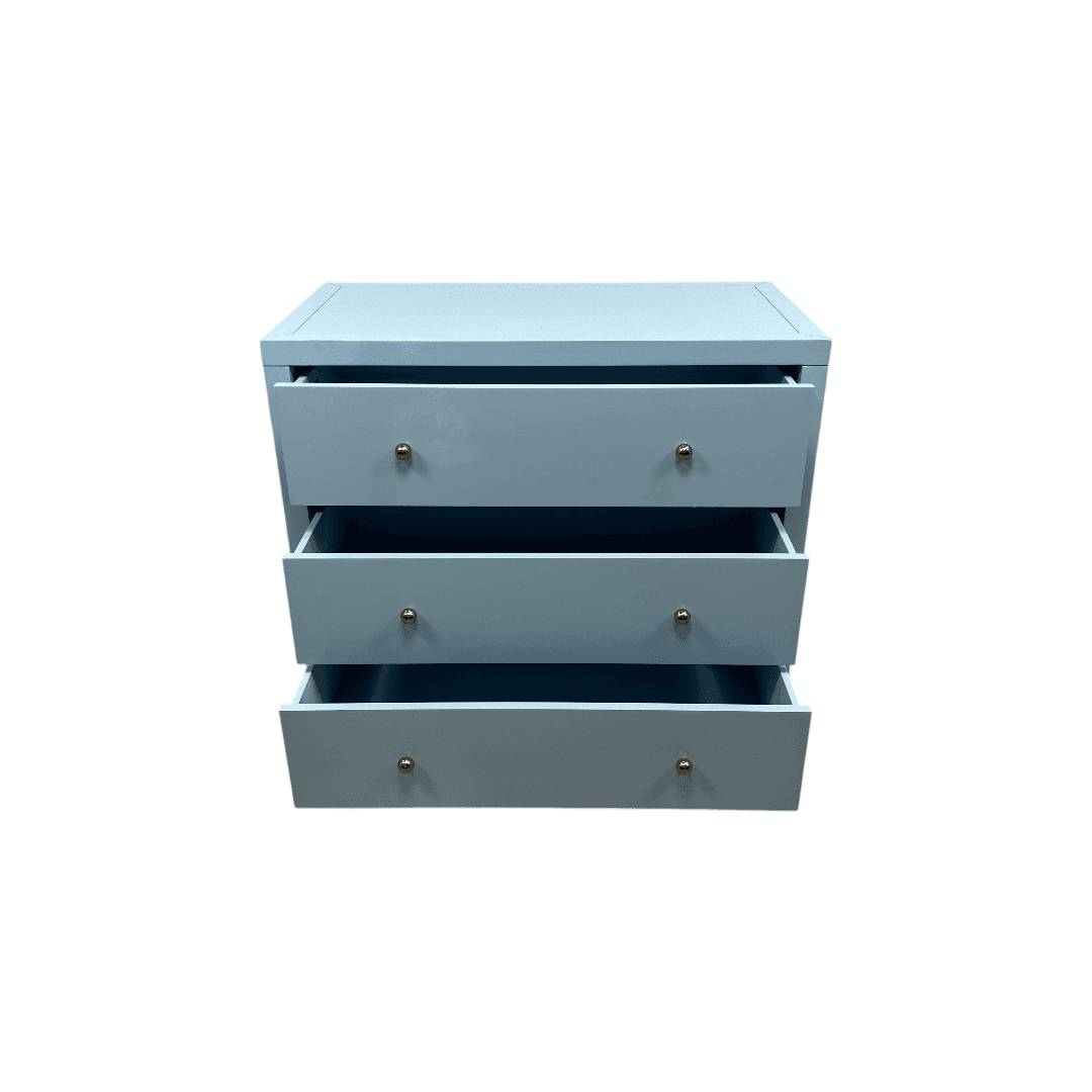 Joss and Main Celine 34" 3-Drawer Nightstand - Light Blue - Thumbnail 14