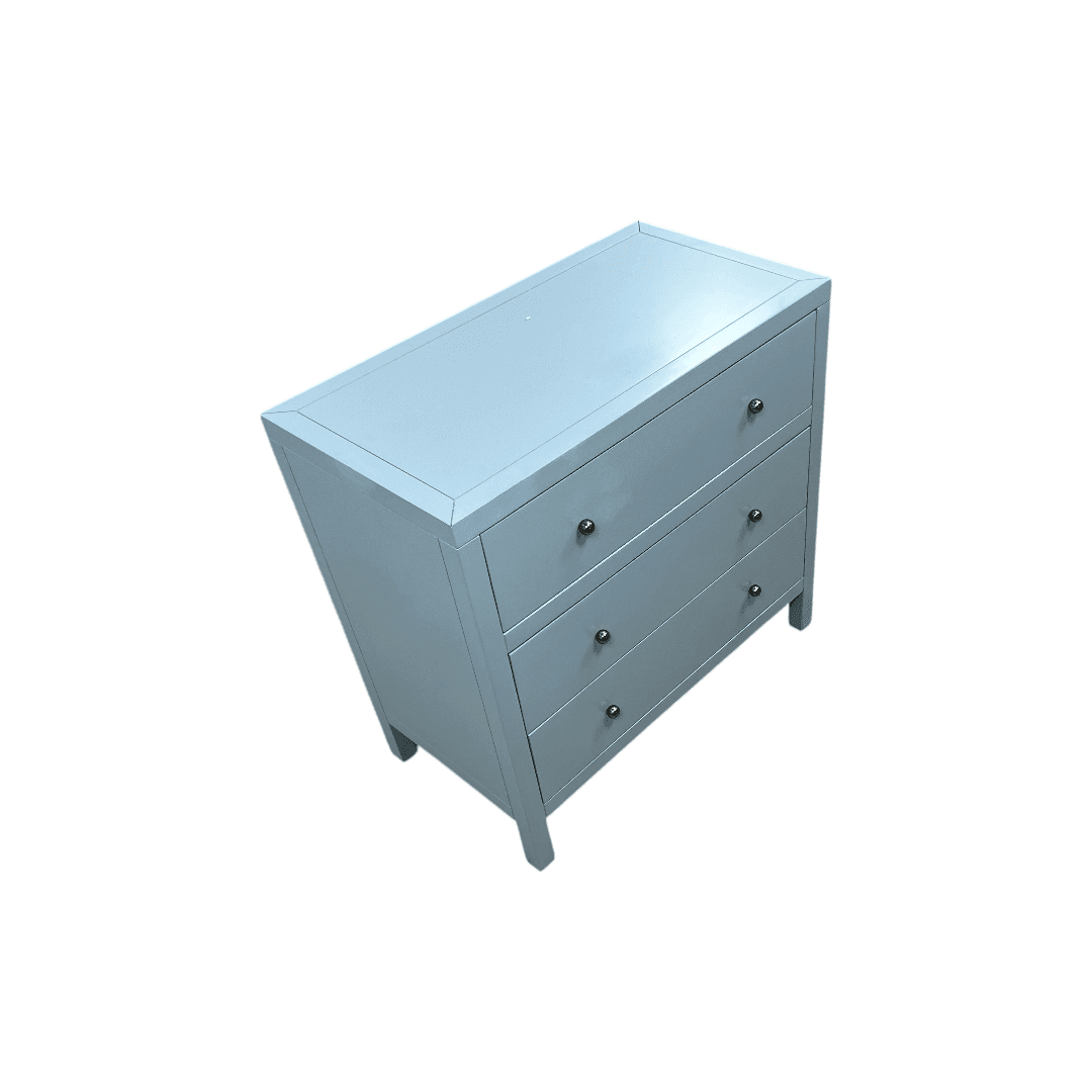 Joss and Main Celine 34" 3-Drawer Nightstand - Light Blue - Thumbnail 6