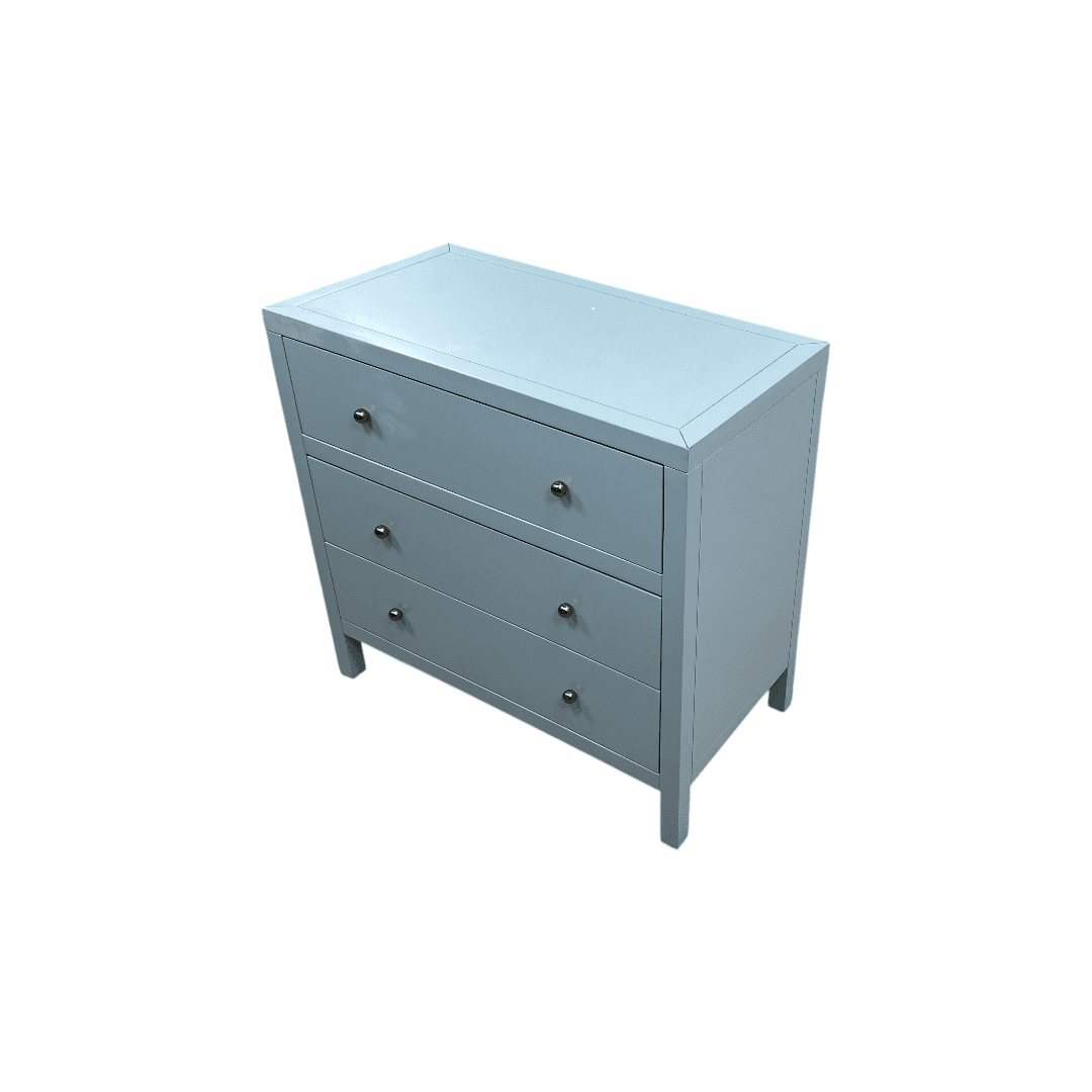 Joss and Main Celine 34" 3-Drawer Nightstand - Light Blue - Thumbnail 10