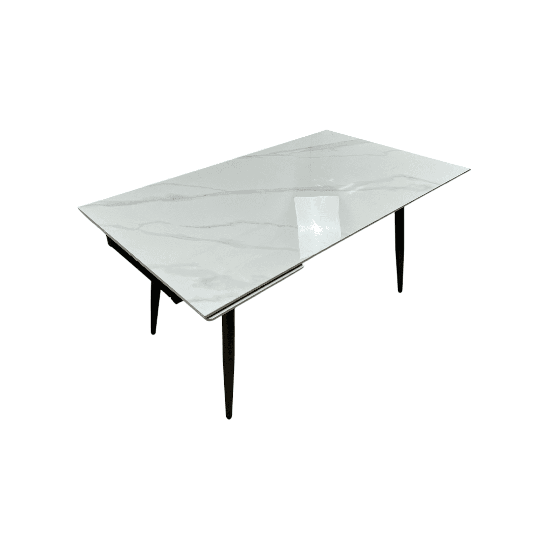 Brayden Studio Extendable Sintered Stone Dining Table - Thumbnail 4