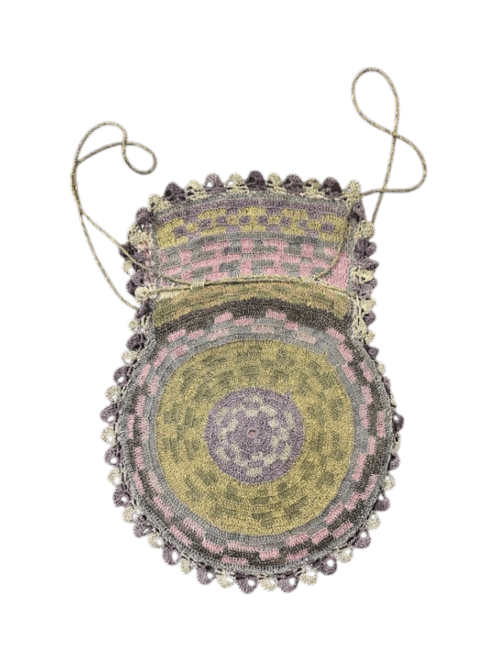 Vintage Chinese hand-embroidered silk pouch, most likely dating to the 1920s or 1930s (Art Deco era) - Thumbnail 3